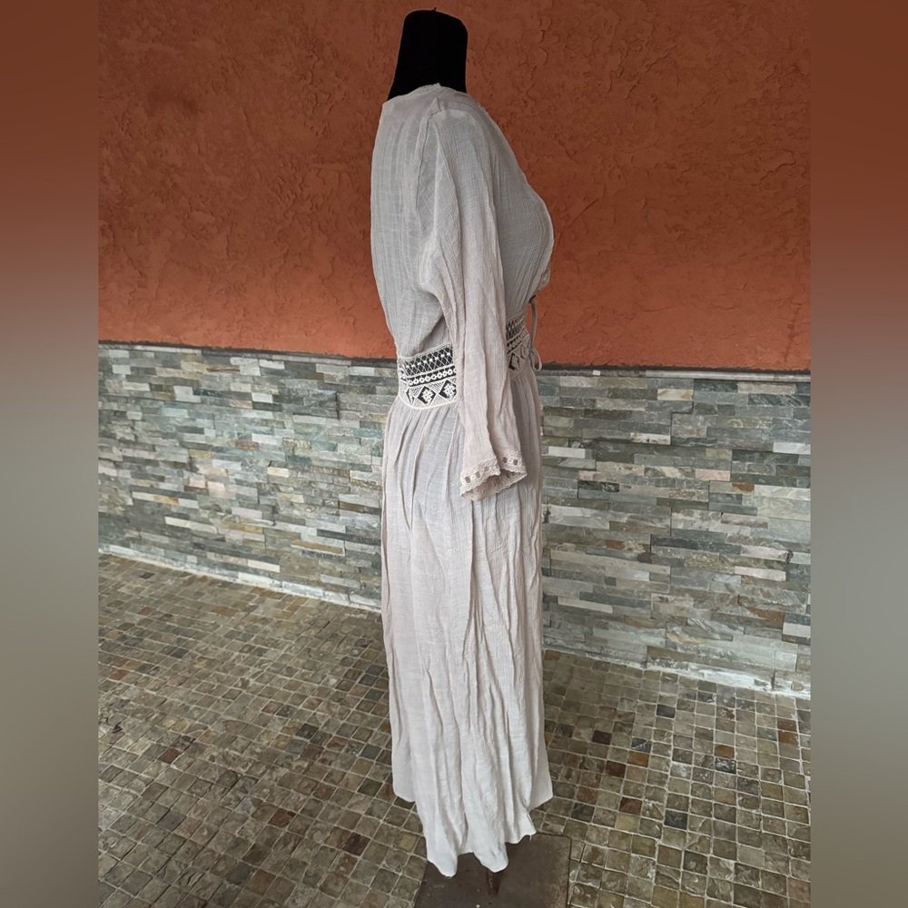 Bohemian Cream Long Cardigan rebelión again duster/cover up - Picture 3 of 8